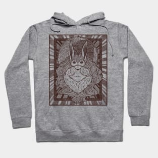 Moon Bunny Illustration Hoodie